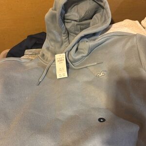 HOLLISTER HOODIE LIGHT BLUE